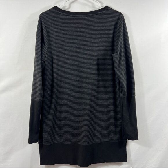 Ideology Womens Tonal-Stripe Tunic Top 0494 - Picture 3 of 10